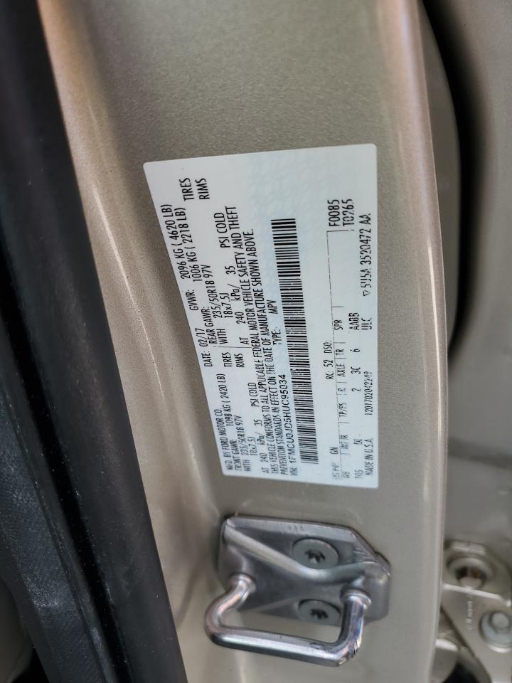 2017 Ford Escape Titanium VIN: 1FMCU0JD5HUC95034 Lot: 60382434