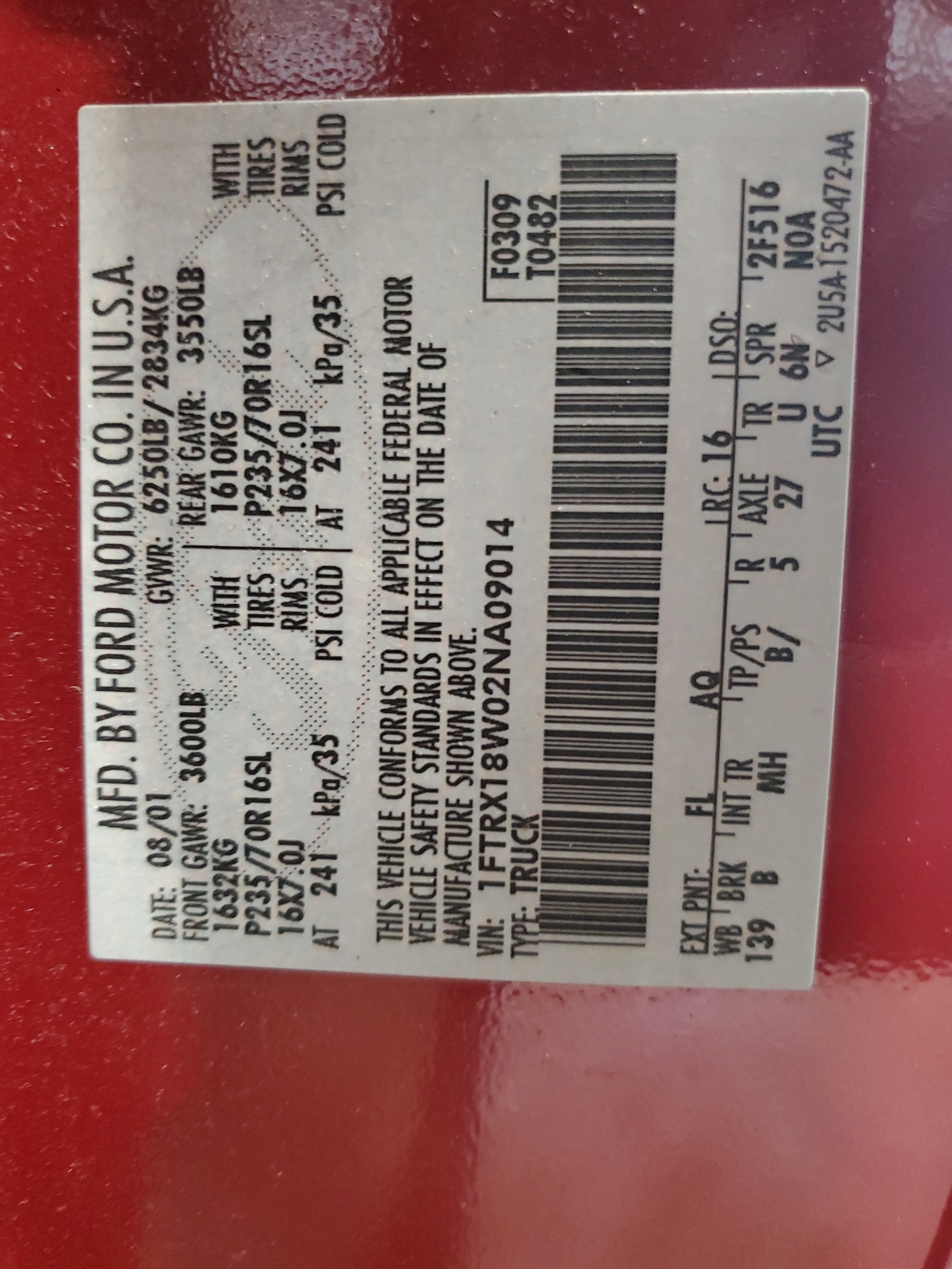 1FTRX18W02NA09014 2002 Ford F150