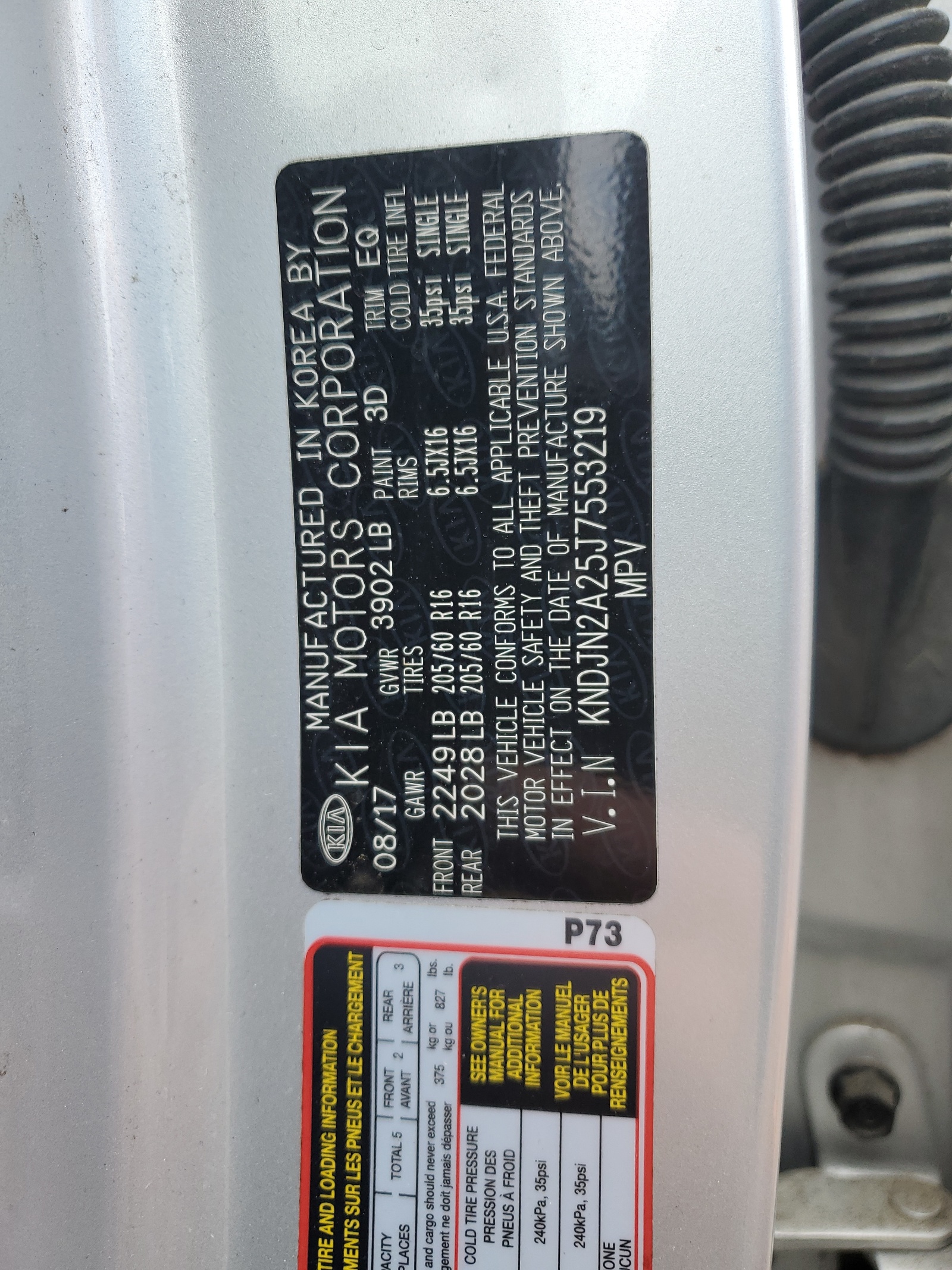 KNDJN2A25J7553219 2018 Kia Soul