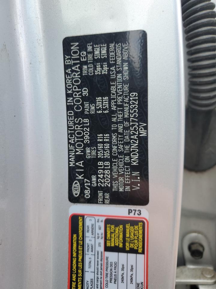 2018 Kia Soul VIN: KNDJN2A25J7553219 Lot: 59014424