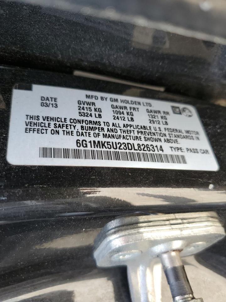 2013 Chevrolet Caprice Police VIN: 6G1MK5U23DL826314 Lot: 59109564