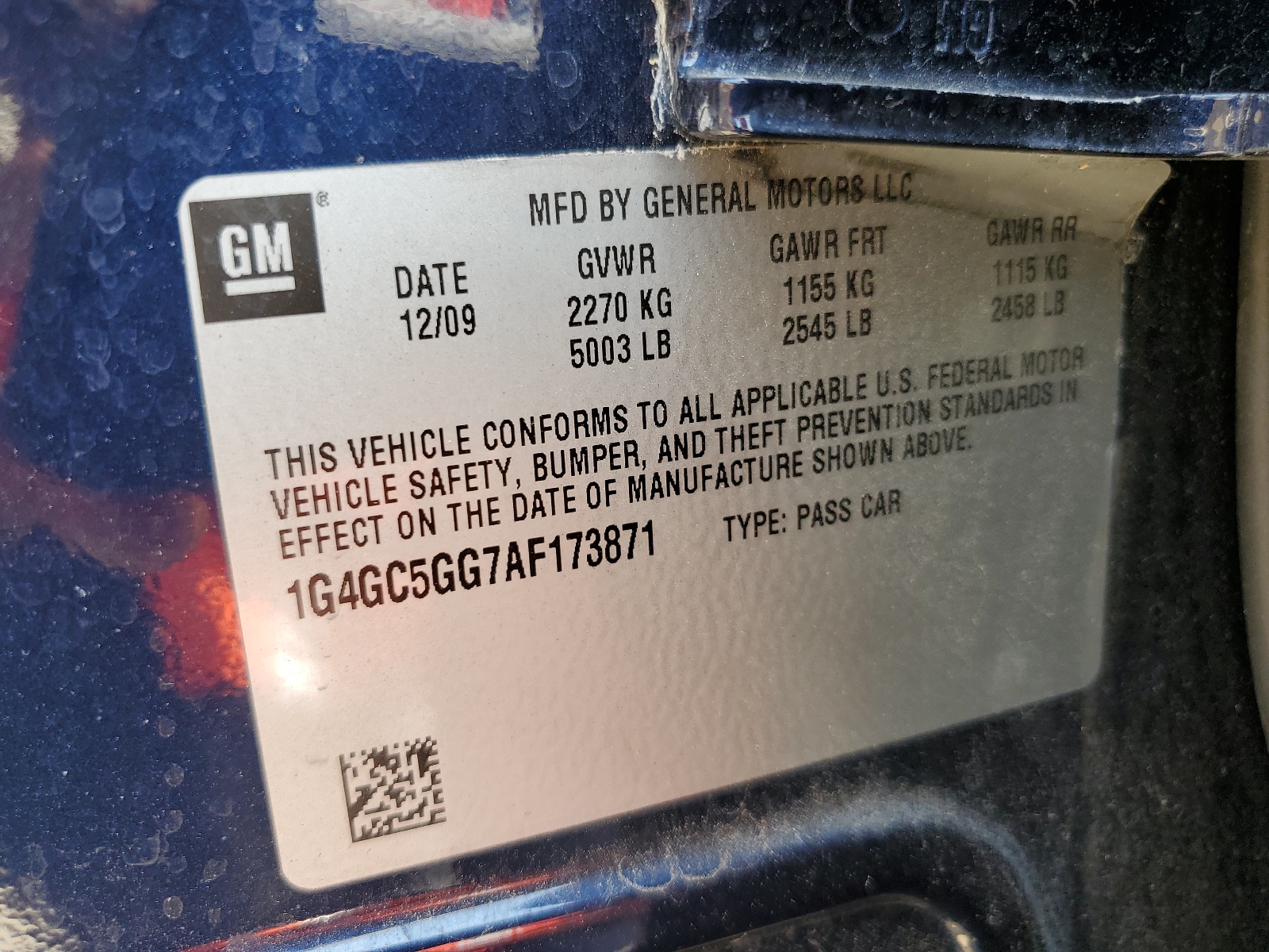 1G4GC5GG7AF173871 2010 Buick Lacrosse Cxl