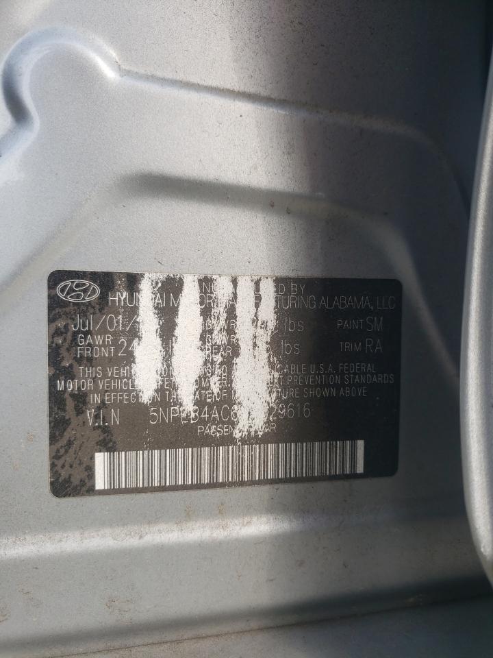 2012 Hyundai Sonata Gls VIN: 5NPEB4AC6CH329616 Lot: 60740604