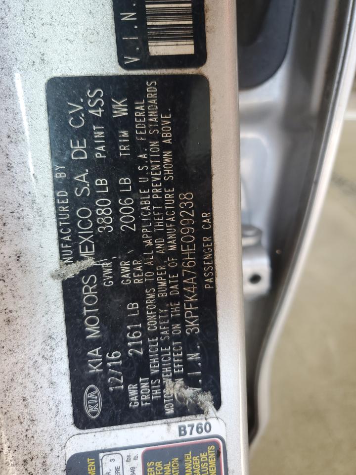 2017 Kia Forte Lx VIN: 3KPFK4A76HE099238 Lot: 60304114