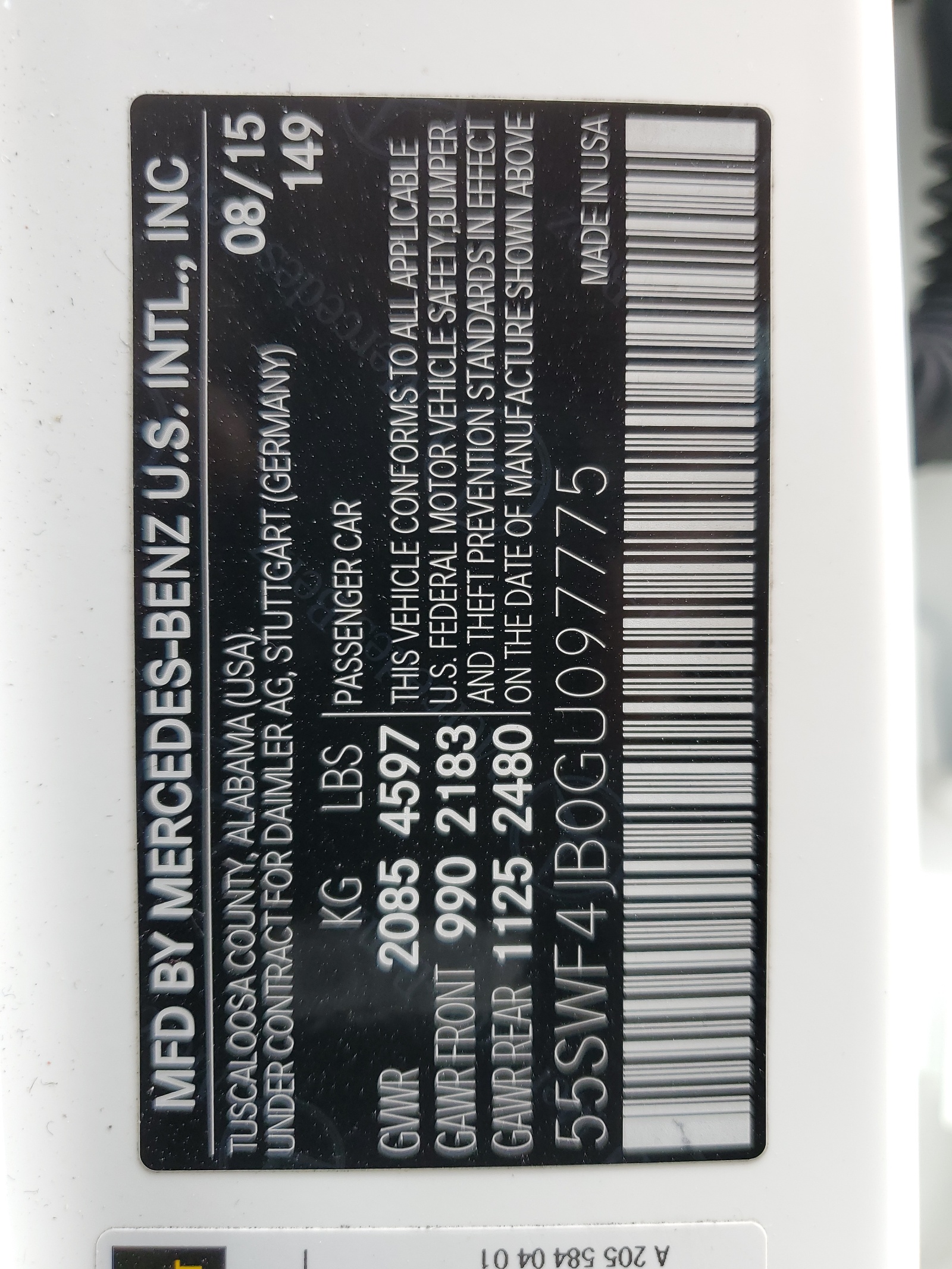 55SWF4JB0GU097775 2016 Mercedes-Benz C 300