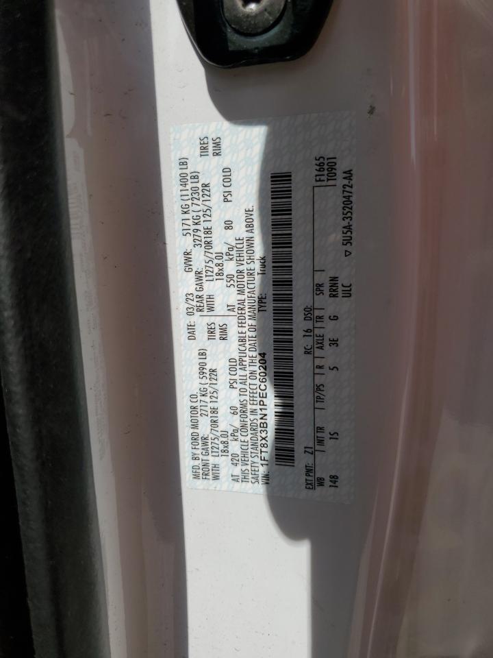 2023 Ford F350 Super Duty VIN: 1FT8X3BN1PEC60204 Lot: 56921604