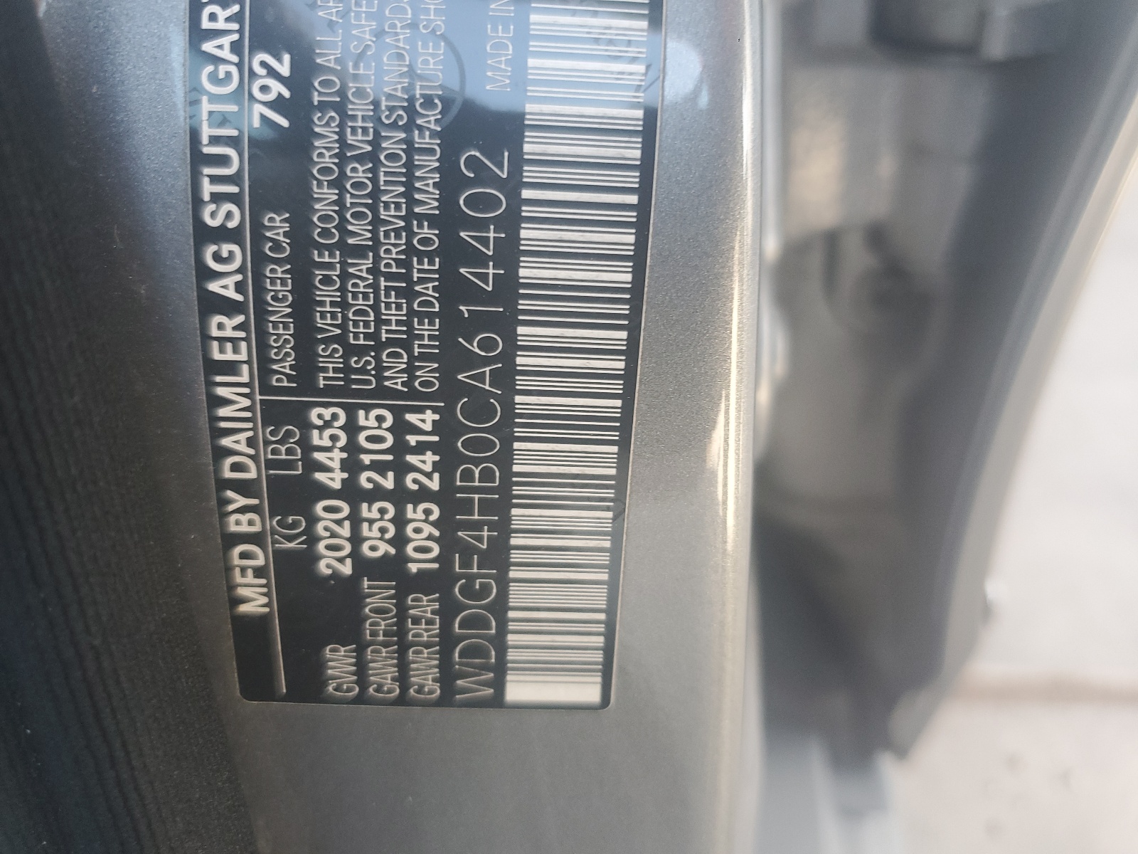 WDDGF4HB0CA614402 2012 Mercedes-Benz C 250