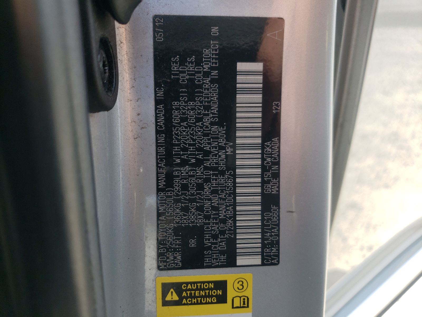 2T2BK1BA1DC158675 2013 Lexus Rx 350 Base