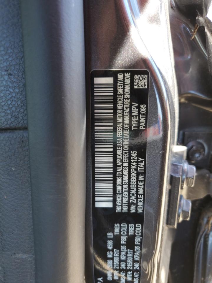 2019 Jeep Renegade Latitude VIN: ZACNJBBB6KPK41245 Lot: 58553354