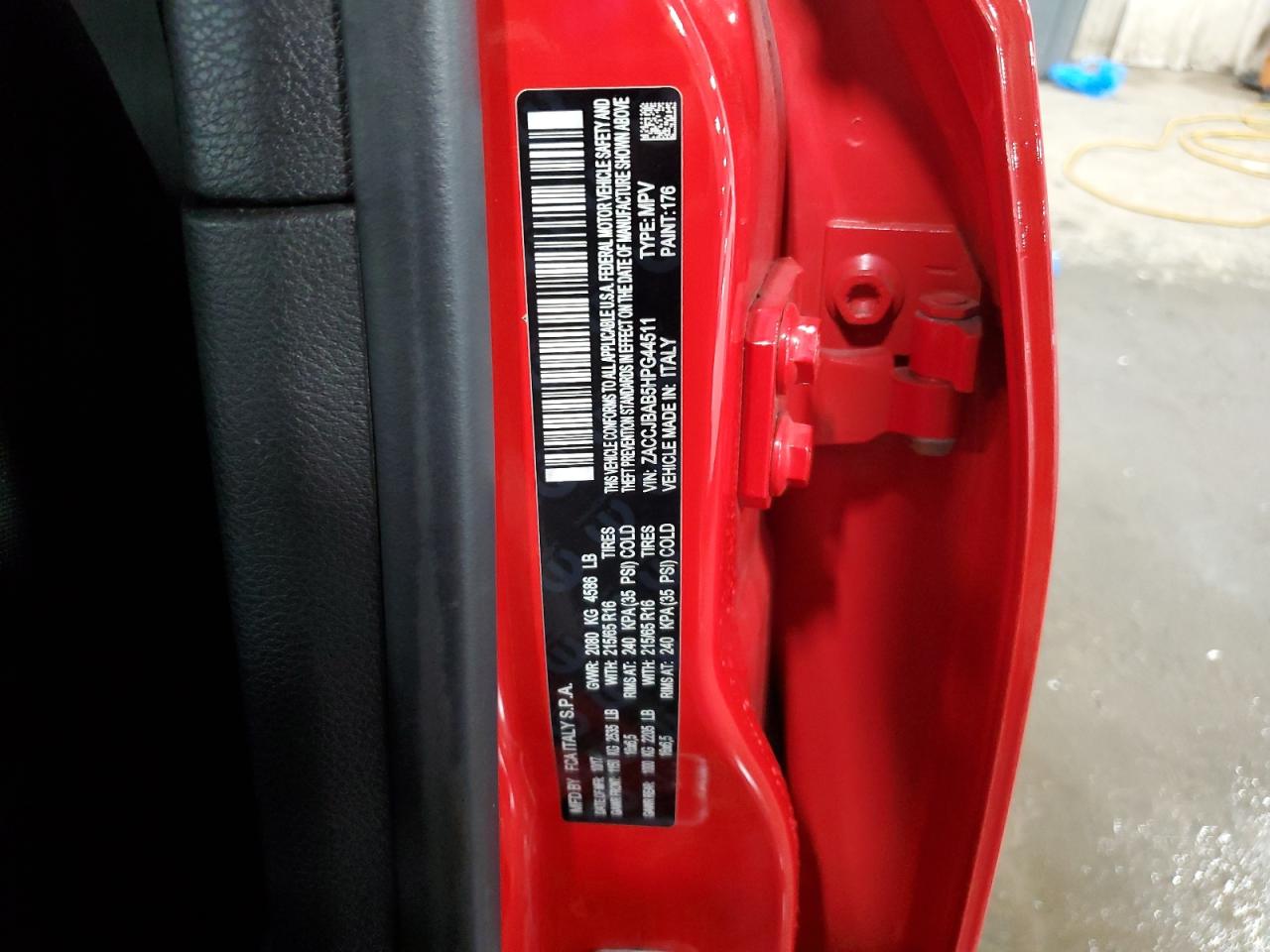 2017 Jeep Renegade Sport VIN: ZACCJBAB5HPG44511 Lot: 60924584