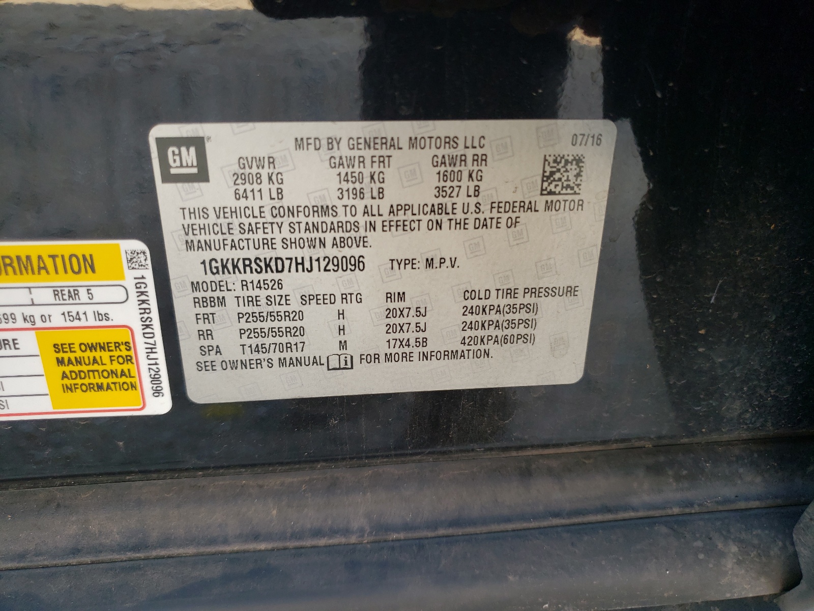 1GKKRSKD7HJ129096 2017 GMC Acadia Limited Slt-2