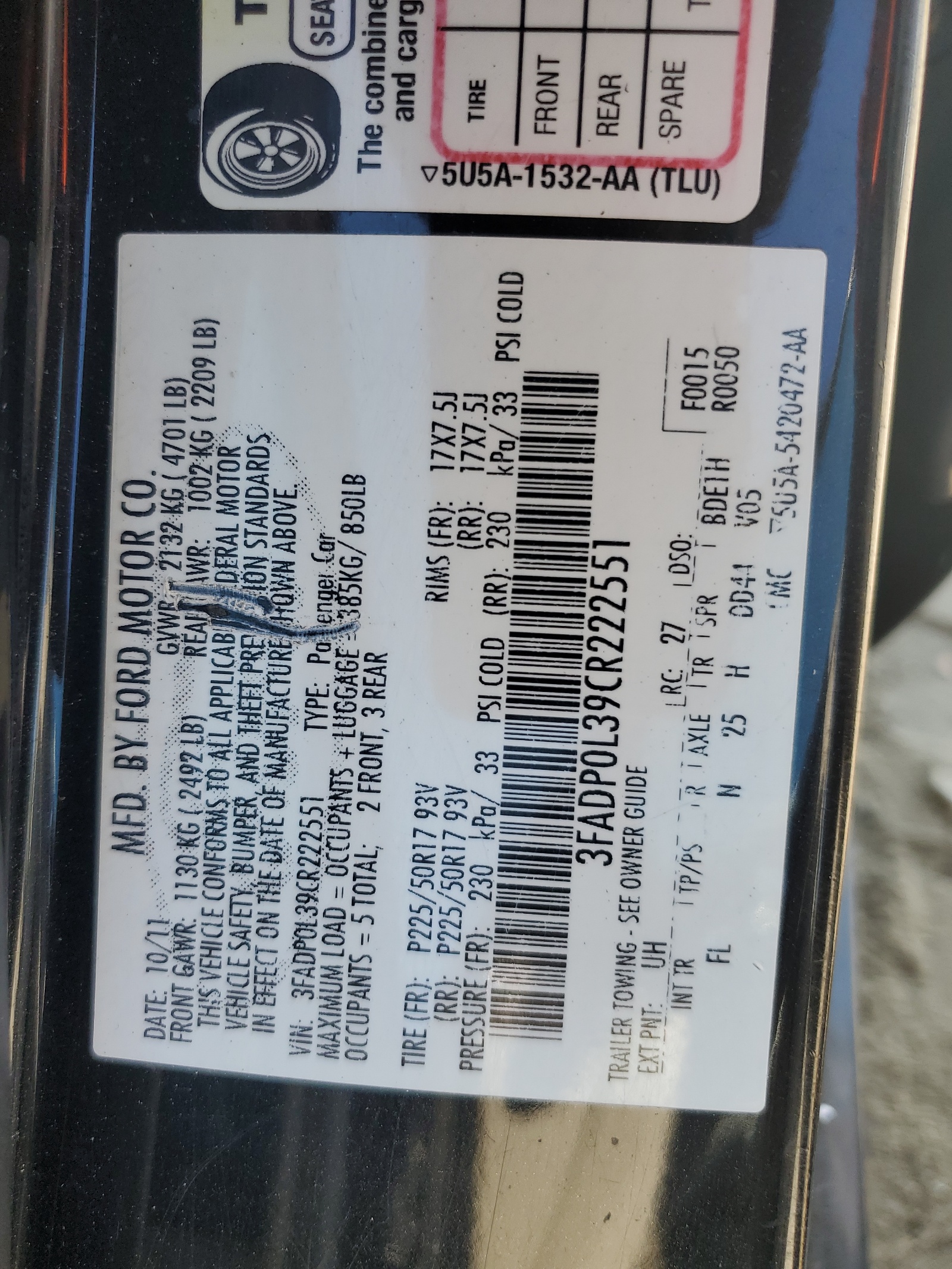 3FADP0L39CR222551 2012 Ford Fusion Hybrid