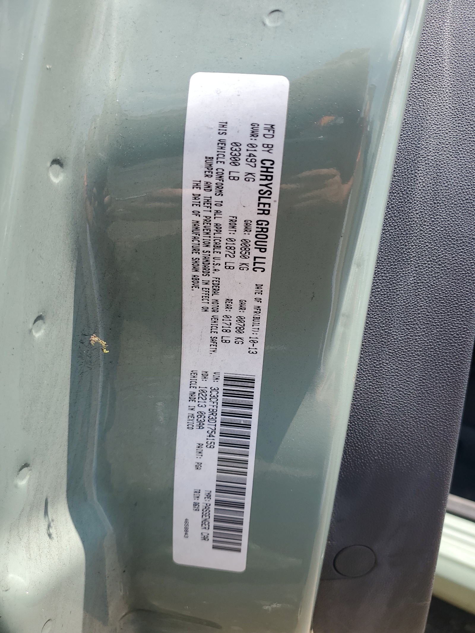 3C3CFFBR3DT754159 2013 Fiat 500 Sport