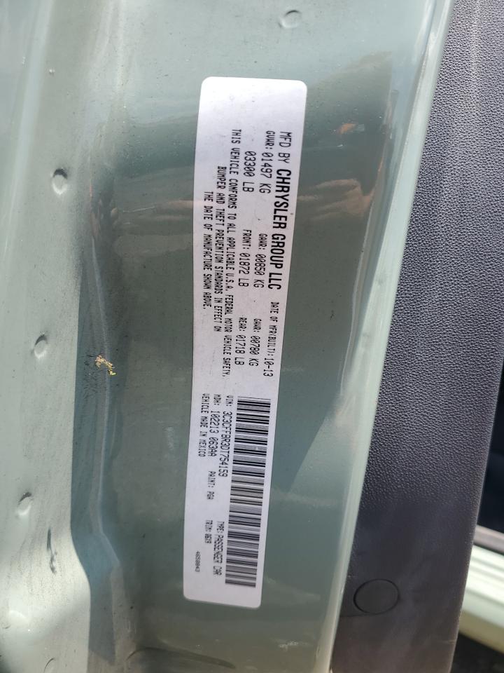 2013 Fiat 500 Sport VIN: 3C3CFFBR3DT754159 Lot: 60476534