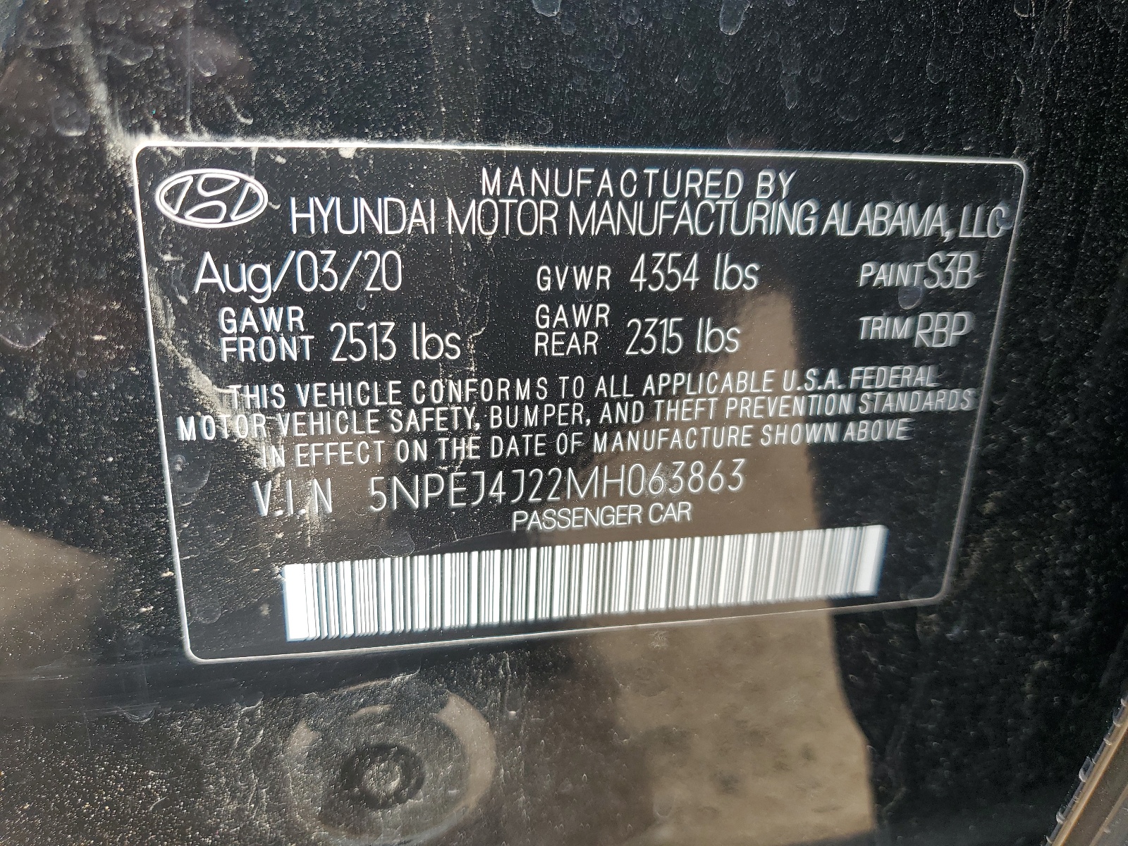 5NPEJ4J22MH063863 2021 Hyundai Sonata Sel Plus