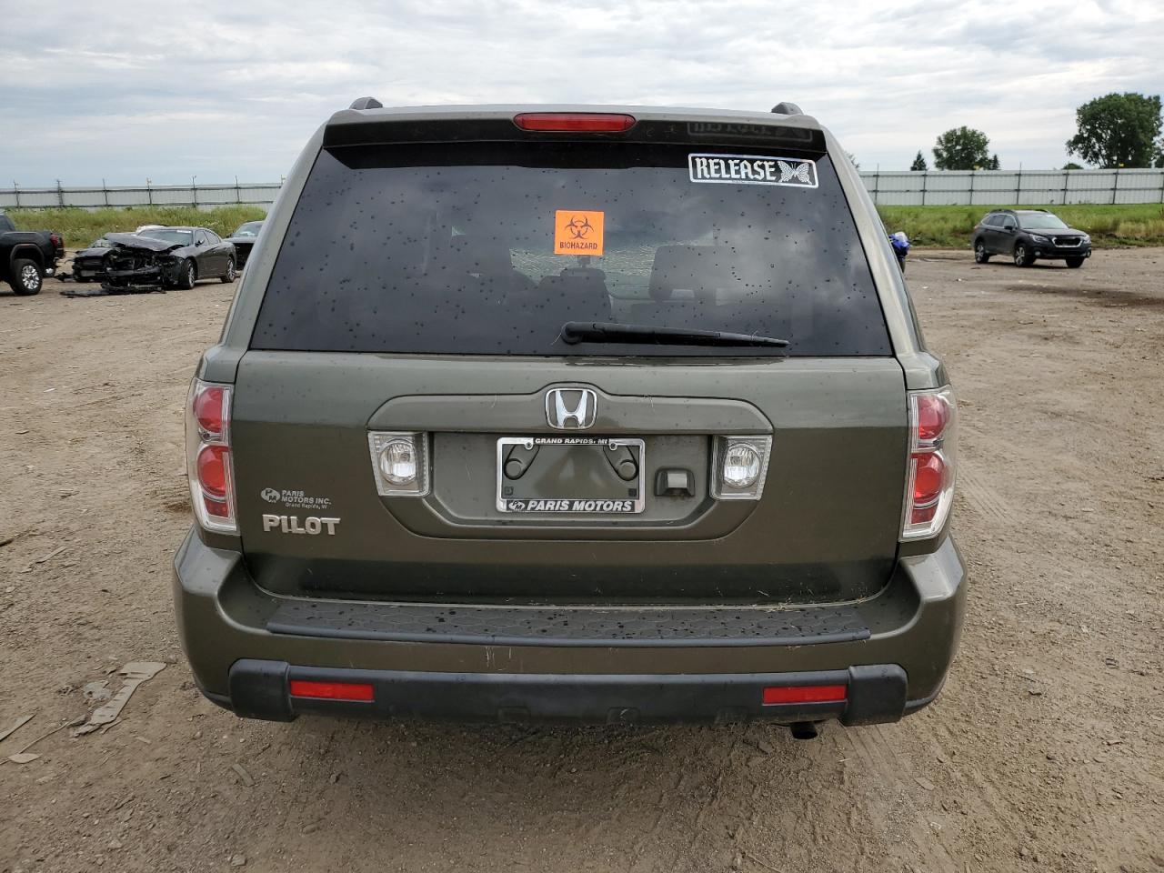 2006 Honda Pilot Ex VIN: 5FNYF28756B019295 Lot: 60905134