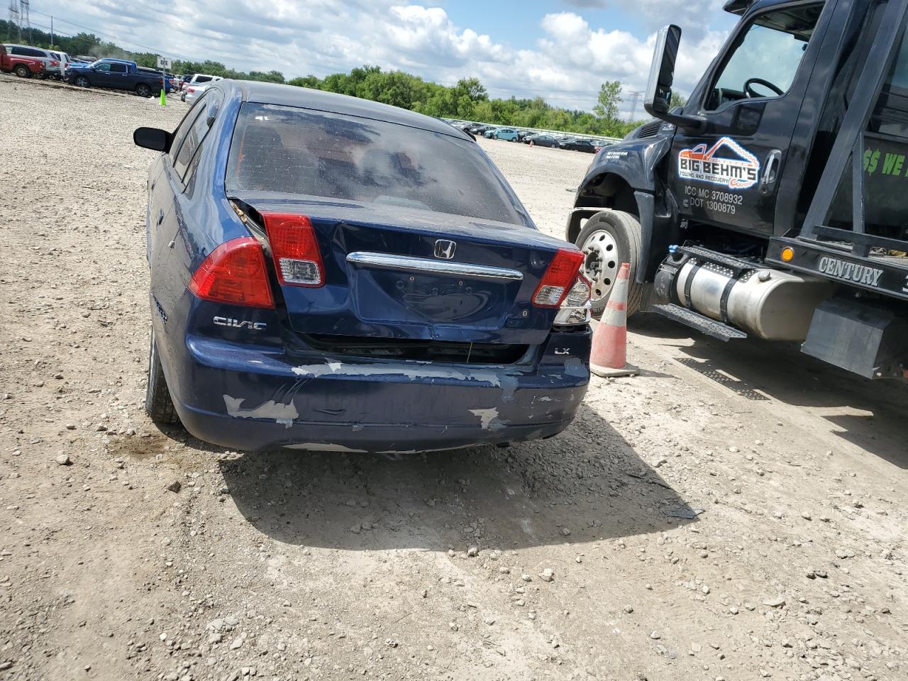 2003 Honda Civic Lx VIN: 1HGES15583L027820 Lot: 57726454