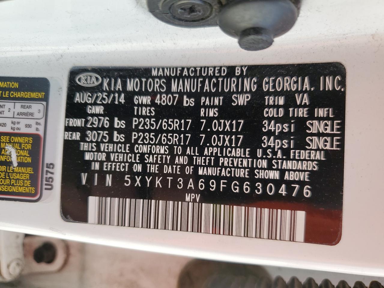 2015 Kia Sorento - Image 14