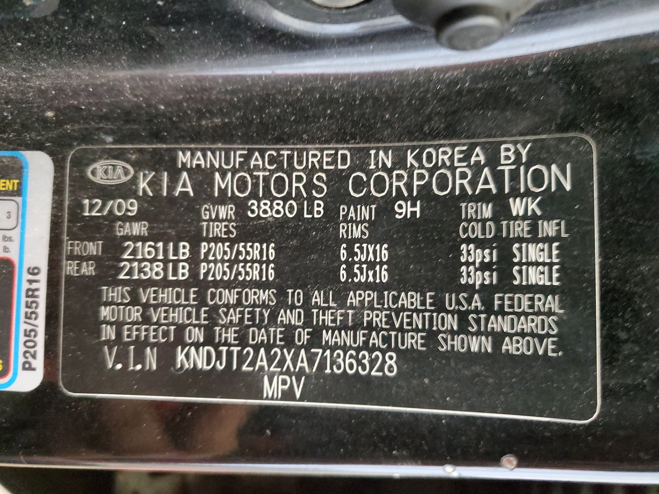 KNDJT2A2XA7136328 2010 Kia Soul +