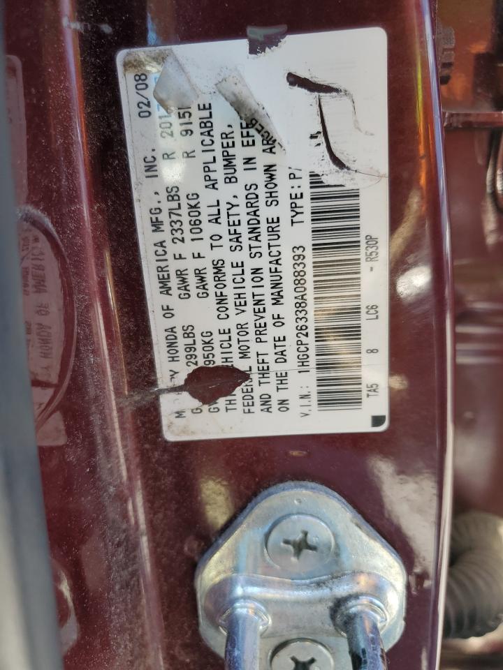 1HGCP26338A088393 2008 Honda Accord Lx