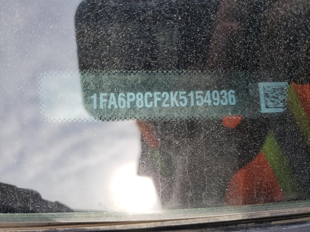 2019 Ford Mustang Gt VIN: 1FA6P8CF2K5154936 Lot: 57948954