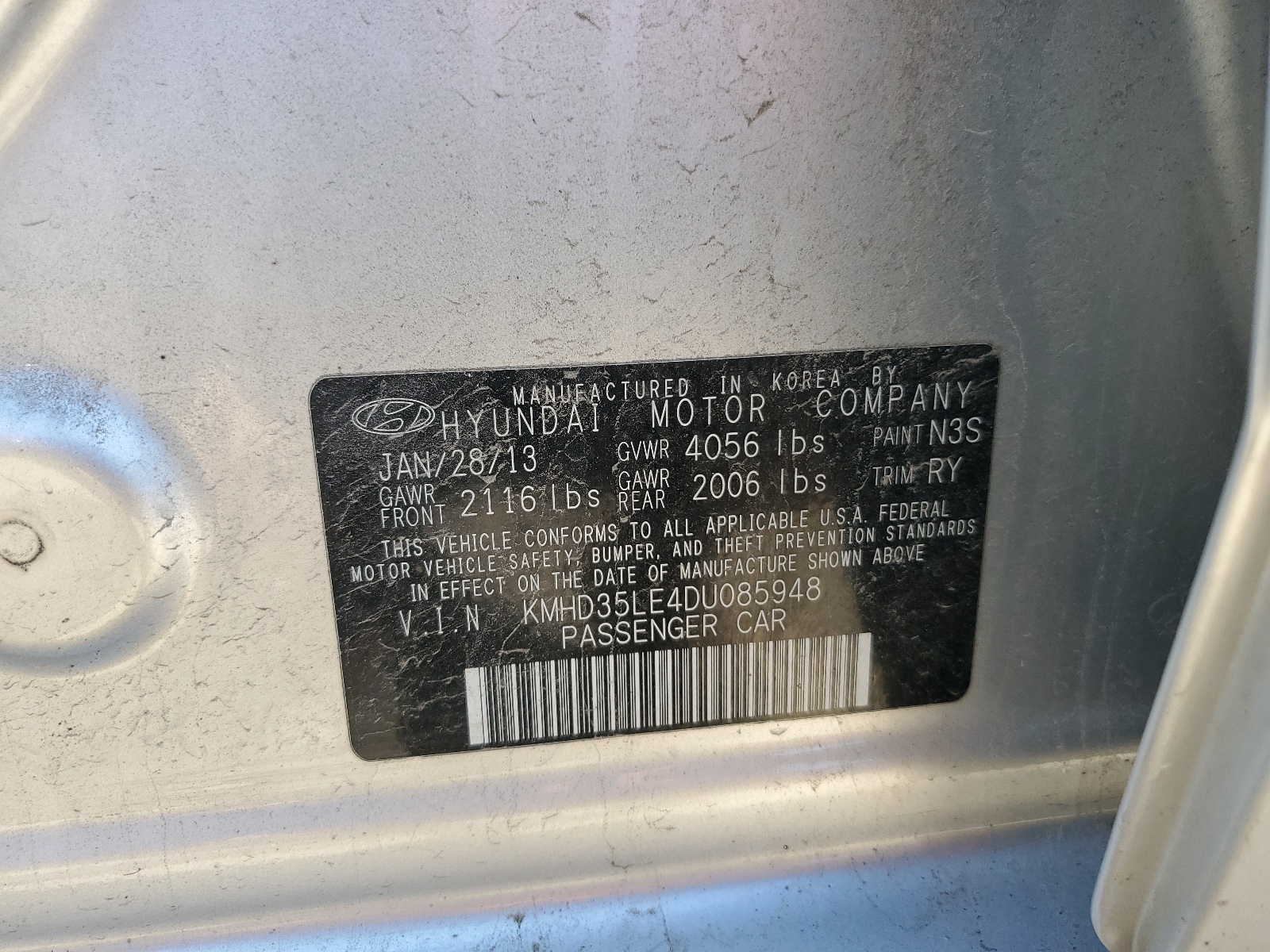 KMHD35LE4DU085948 2013 Hyundai Elantra Gt