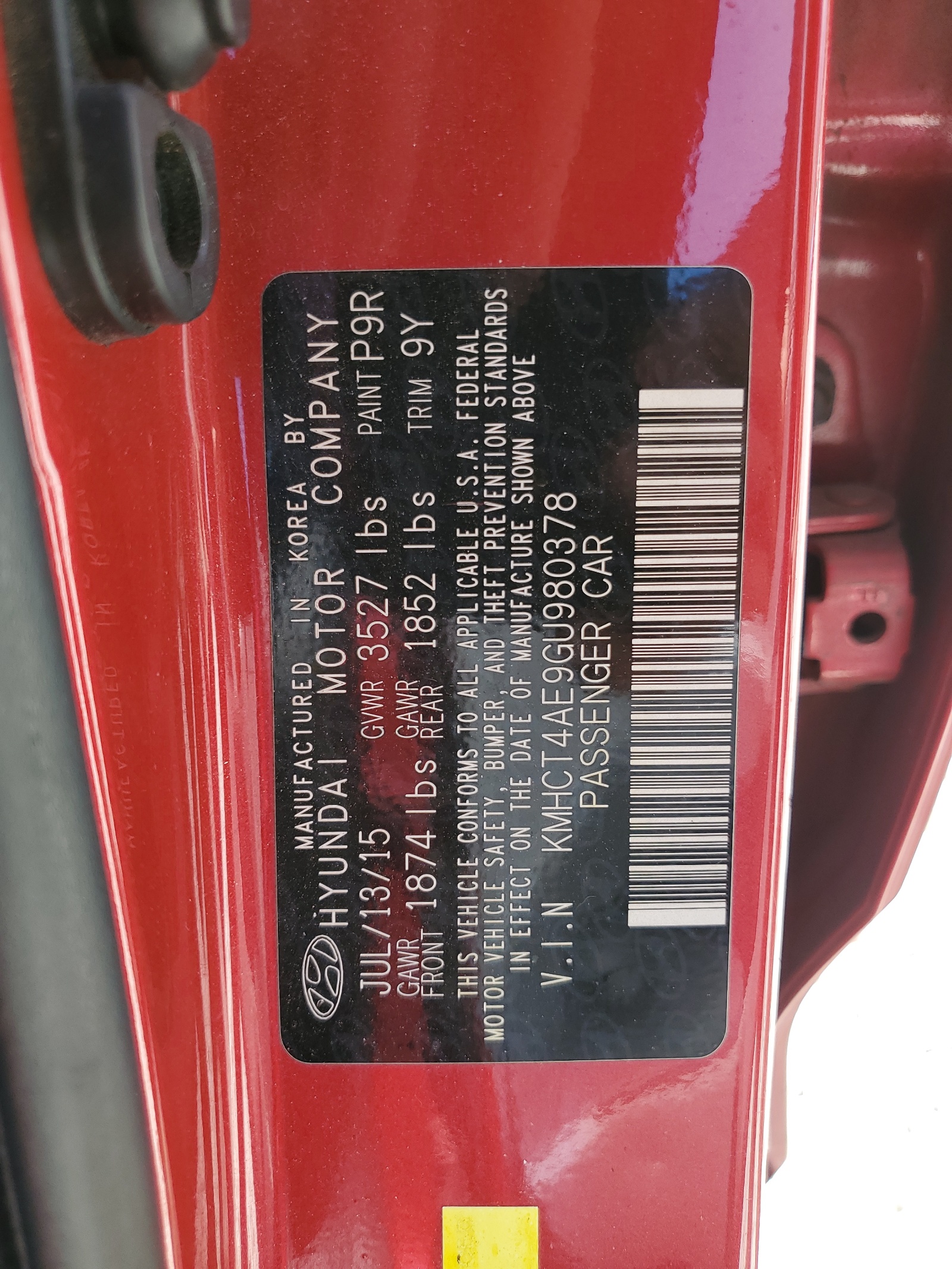 KMHCT4AE9GU980378 2016 Hyundai Accent Se