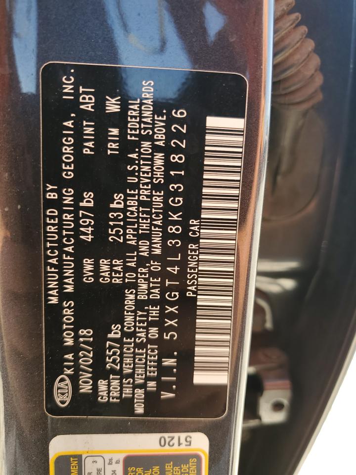 2019 Kia Optima Lx VIN: 5XXGT4L38KG318226 Lot: 60815774