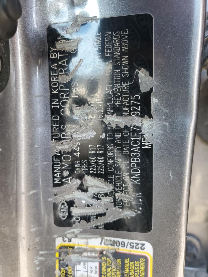 2015 Kia Sportage Lx VIN: KNDPB3AC1F7719275 Lot: 58335484