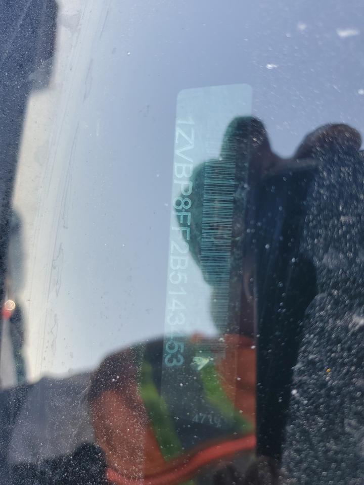 2011 Ford Mustang Gt VIN: 1ZVBP8FF2B5143453 Lot: 58314804