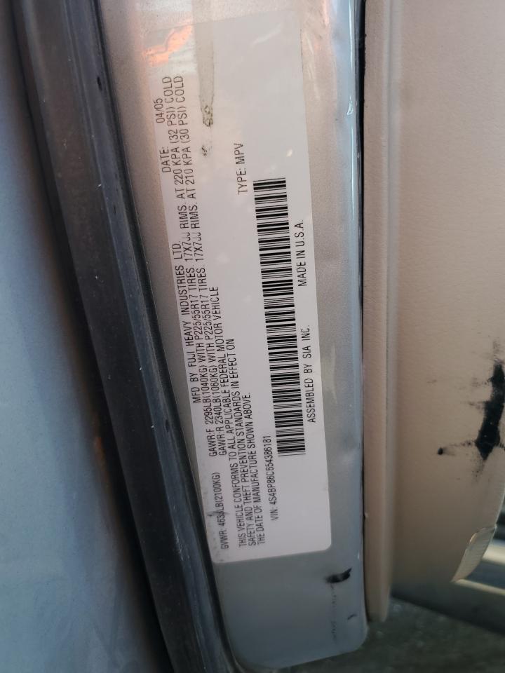 2005 Subaru Outback Outback H6 R Ll Bean VIN: 4S4BP86C654386181 Lot: 58634724