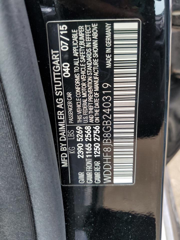 2016 Mercedes-Benz E 350 4Matic VIN: WDDHF8JB8GB240319 Lot: 58687234