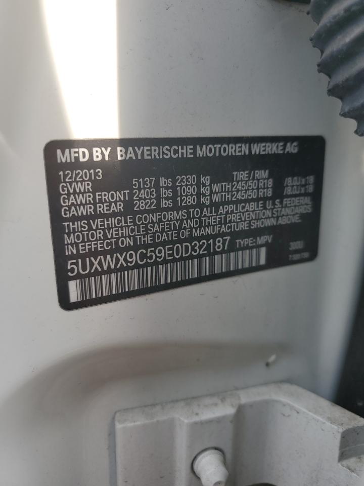 2014 BMW X3 xDrive28I VIN: 5UXWX9C59E0D32187 Lot: 60253104