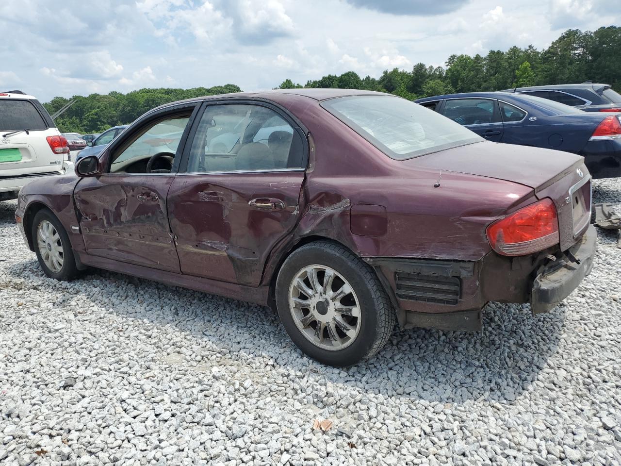2004 Hyundai Sonata Gls brown sedan gas KMHWF35H74A993033 photo #3