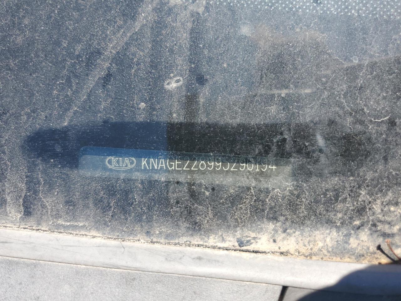 2009 Kia Optima Lx VIN: KNAGE228995296194 Lot: 57882704