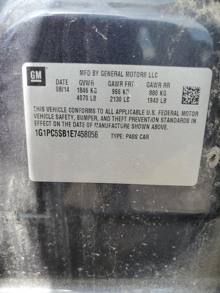 VIN 1G1PC5SB1E7458056 2014 CHEVROLET CRUZE no.12