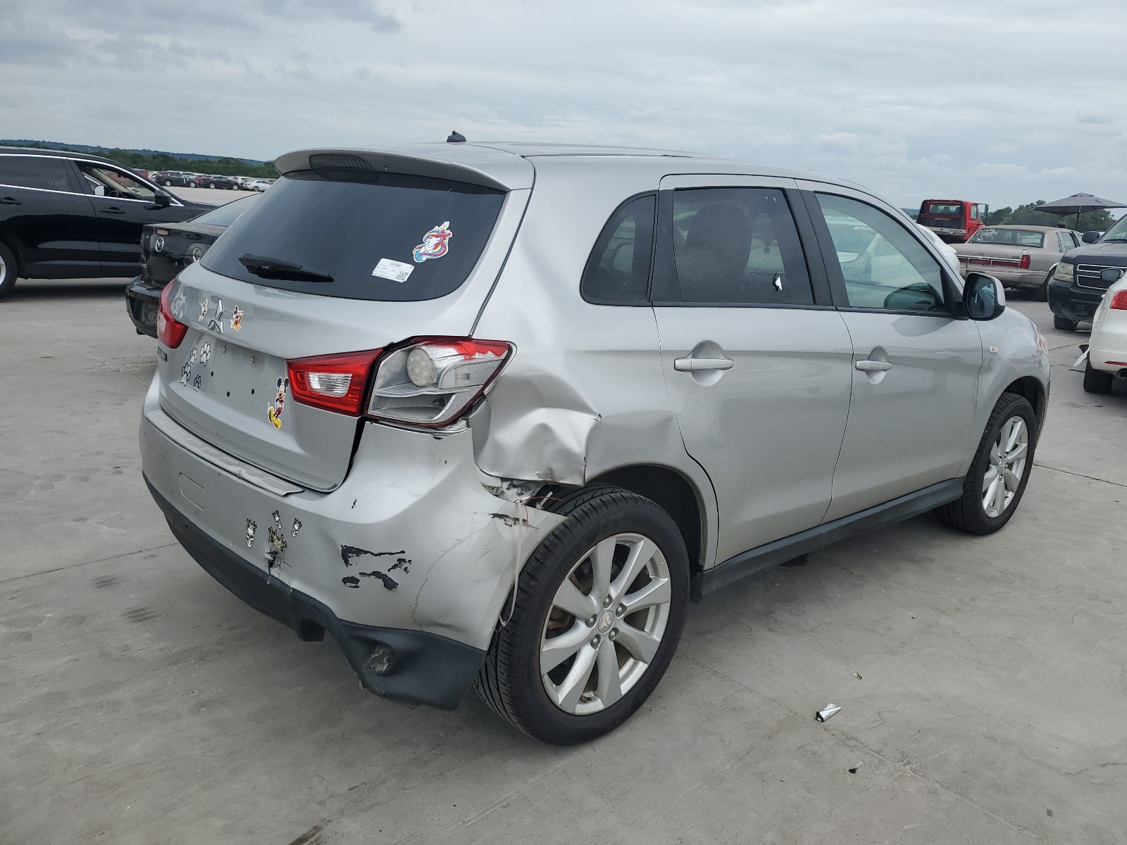 2014 Mitsubishi Outlander Sport Es vin: 4A4AP3AU8EE010376