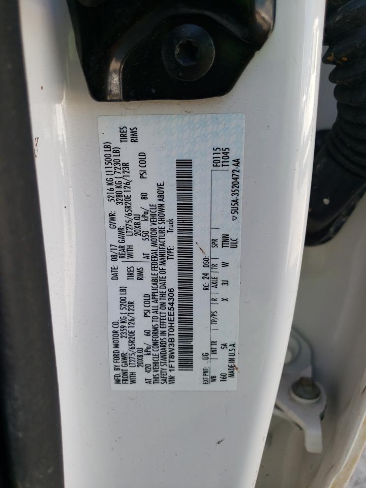 2017 Ford F350 Super Duty VIN: 1FT8W3BT0HEE54306 Lot: 58511774