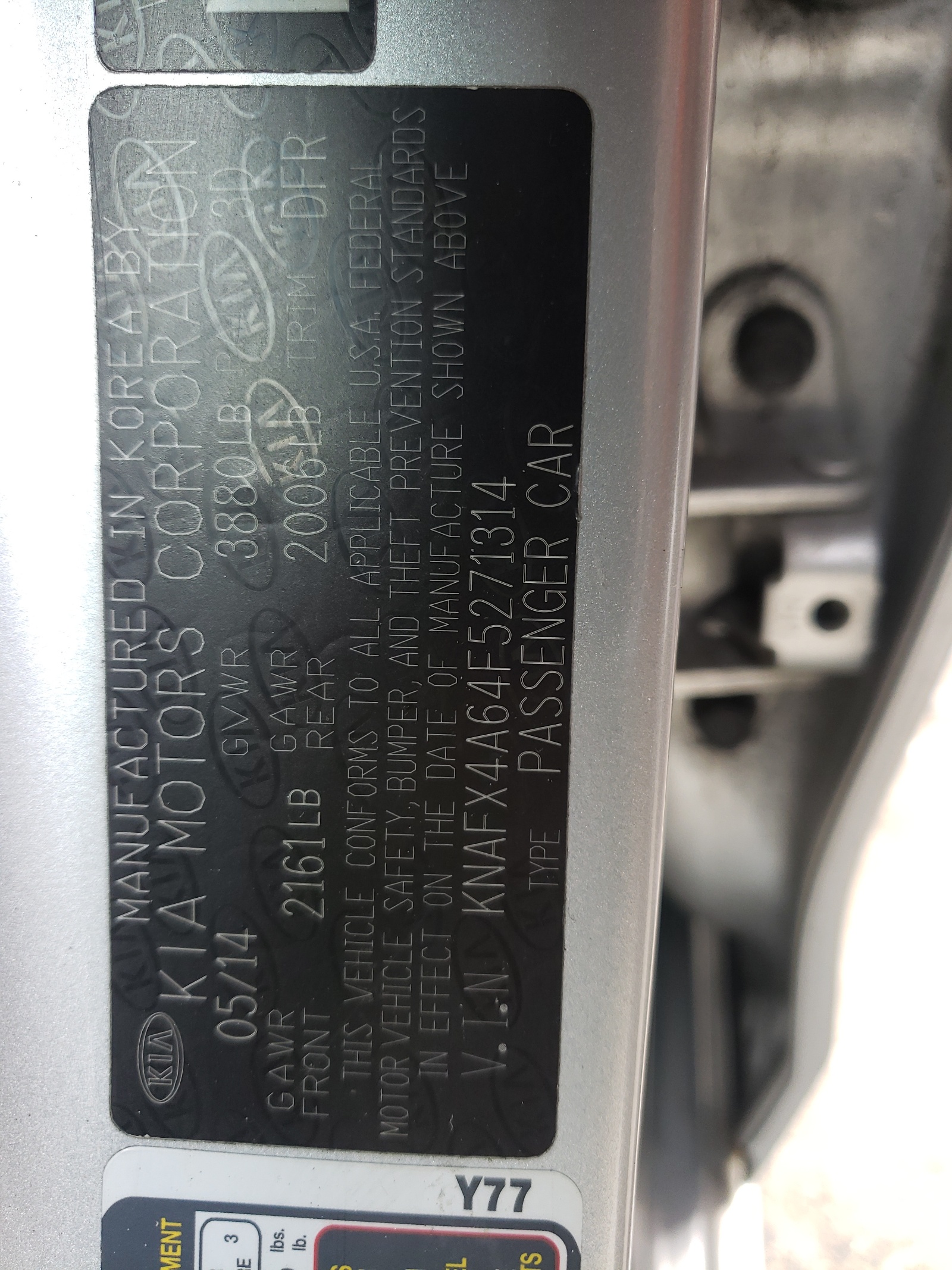 KNAFX4A64F5271314 2015 Kia Forte Lx