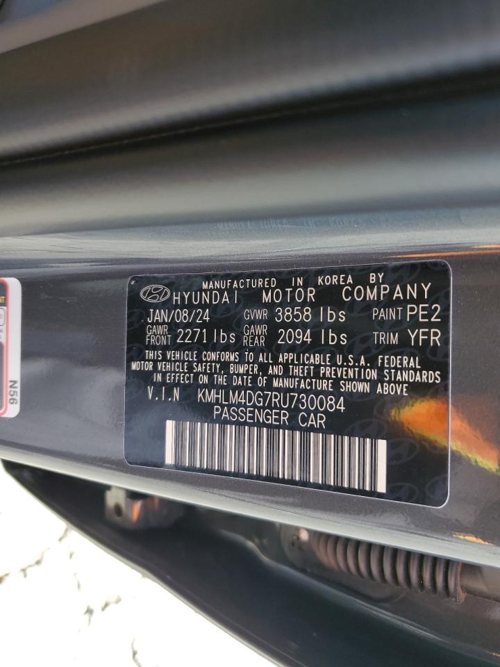 2024 Hyundai Elantra Sel VIN: KMHLM4DG7RU730084 Lot: 60133144