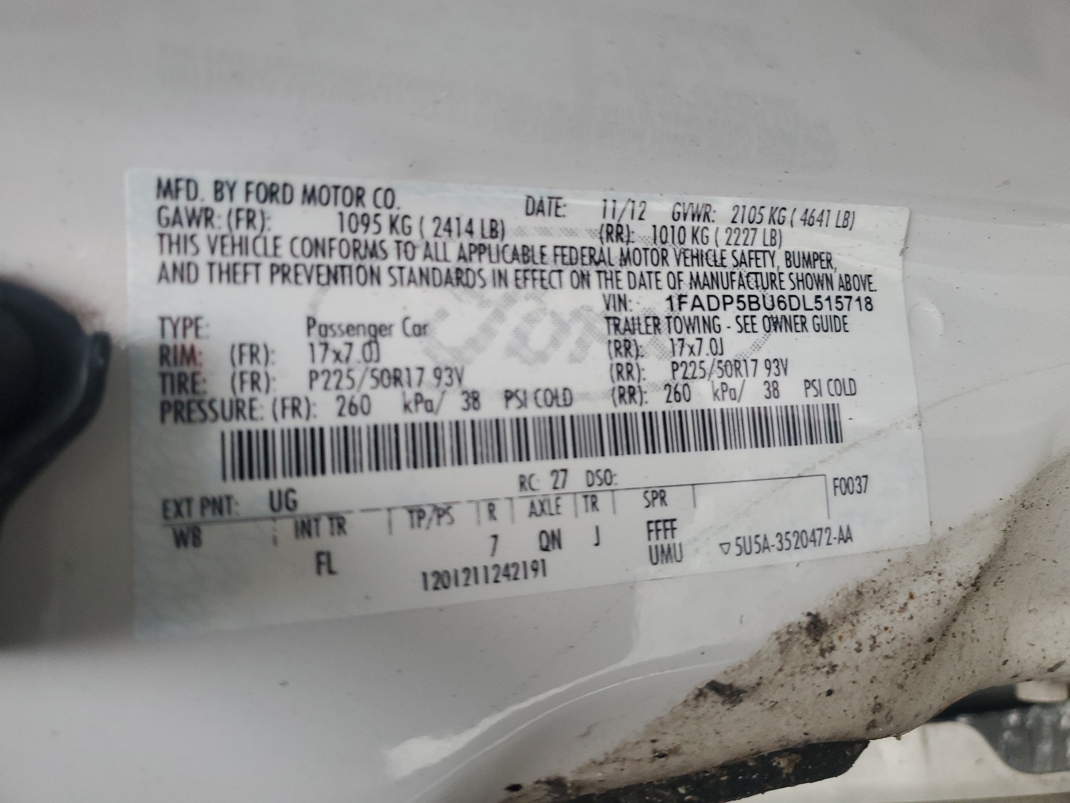 1FADP5BU6DL515718 2013 Ford C-Max Sel