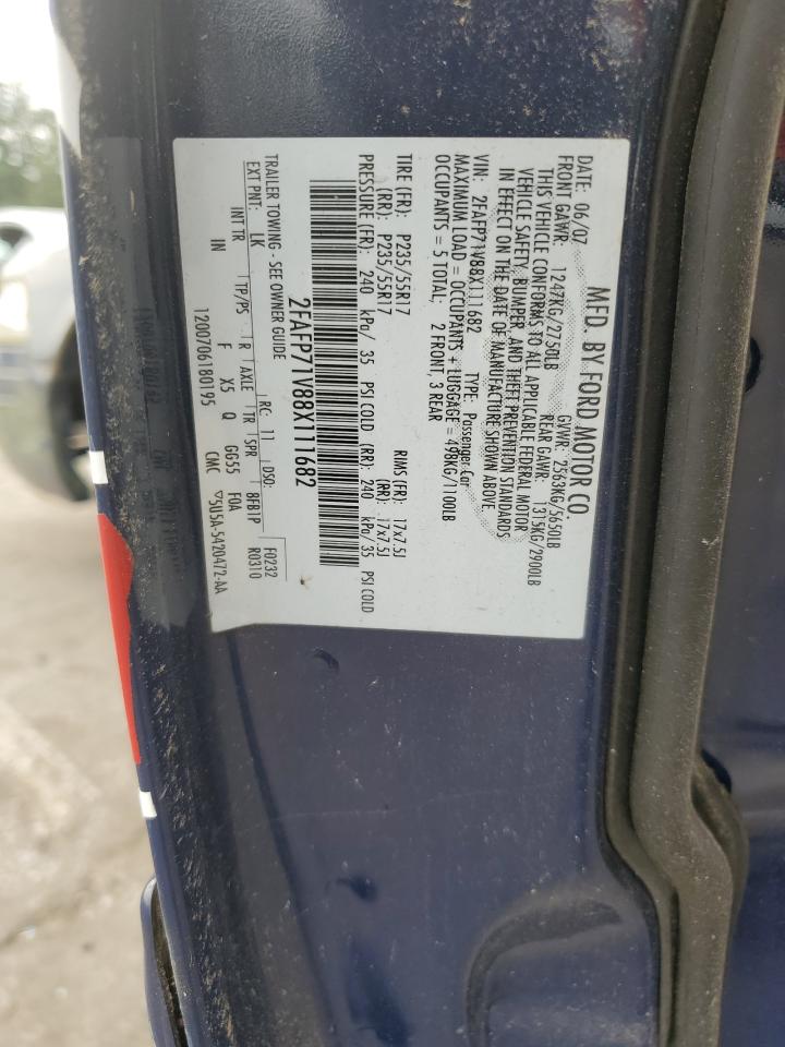 2008 Ford Crown Victoria Police Interceptor VIN: 2FAFP71V88X111682 Lot: 57668394