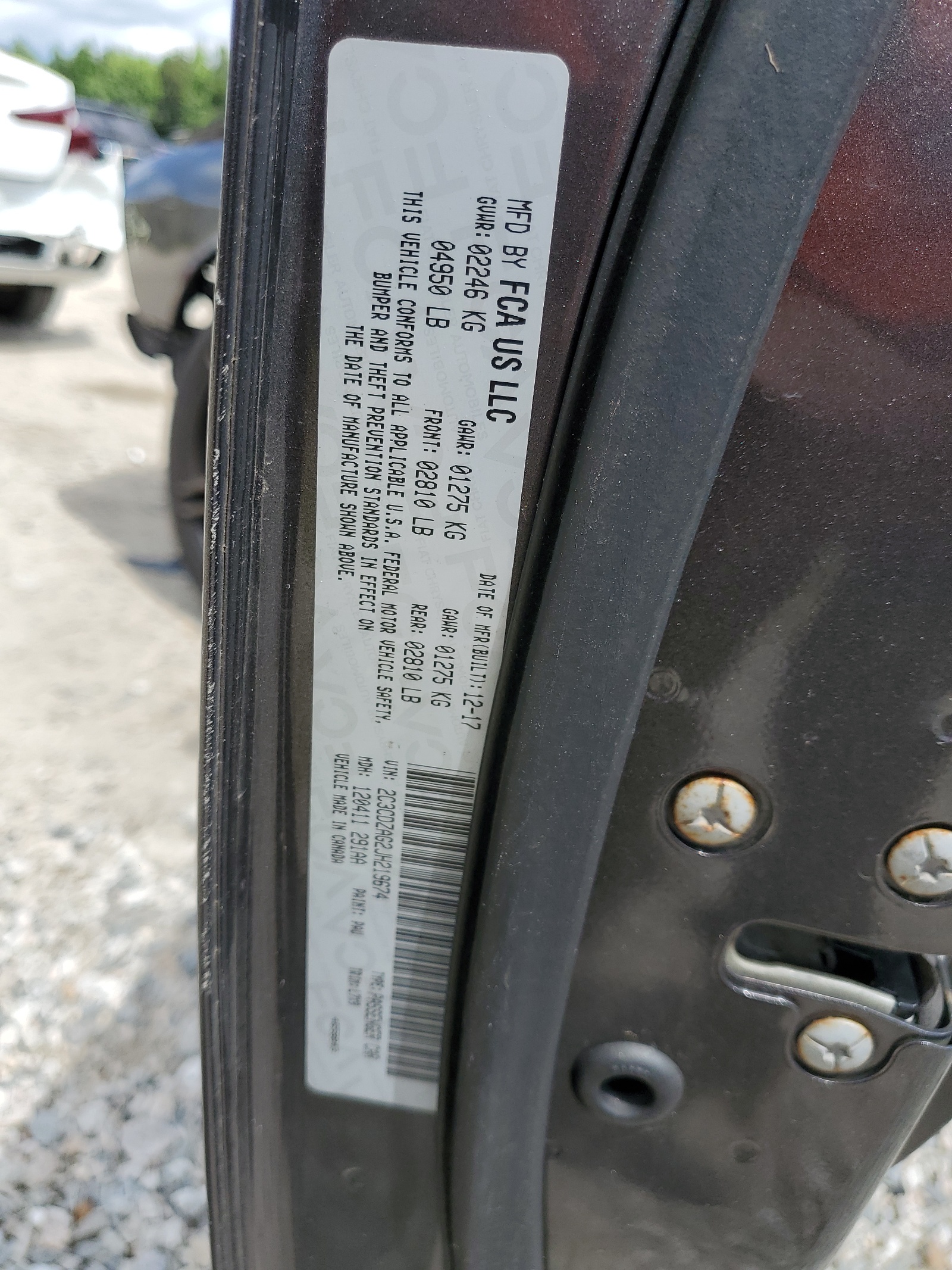 2C3CDZAG2JH219674 2018 Dodge Challenger Sxt