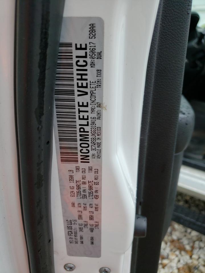 2016 Ram 3500 VIN: 3C7WRSBJXGG319416 Lot: 59842404