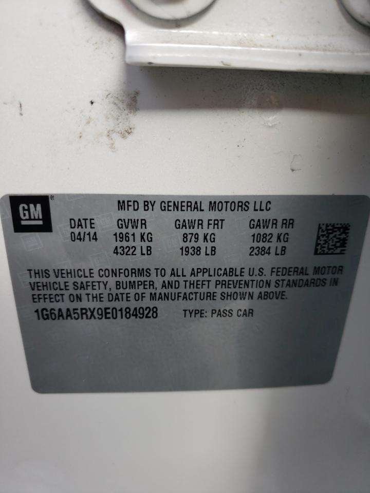 2014 Cadillac Ats VIN: 1G6AA5RX9E0184928 Lot: 58521024