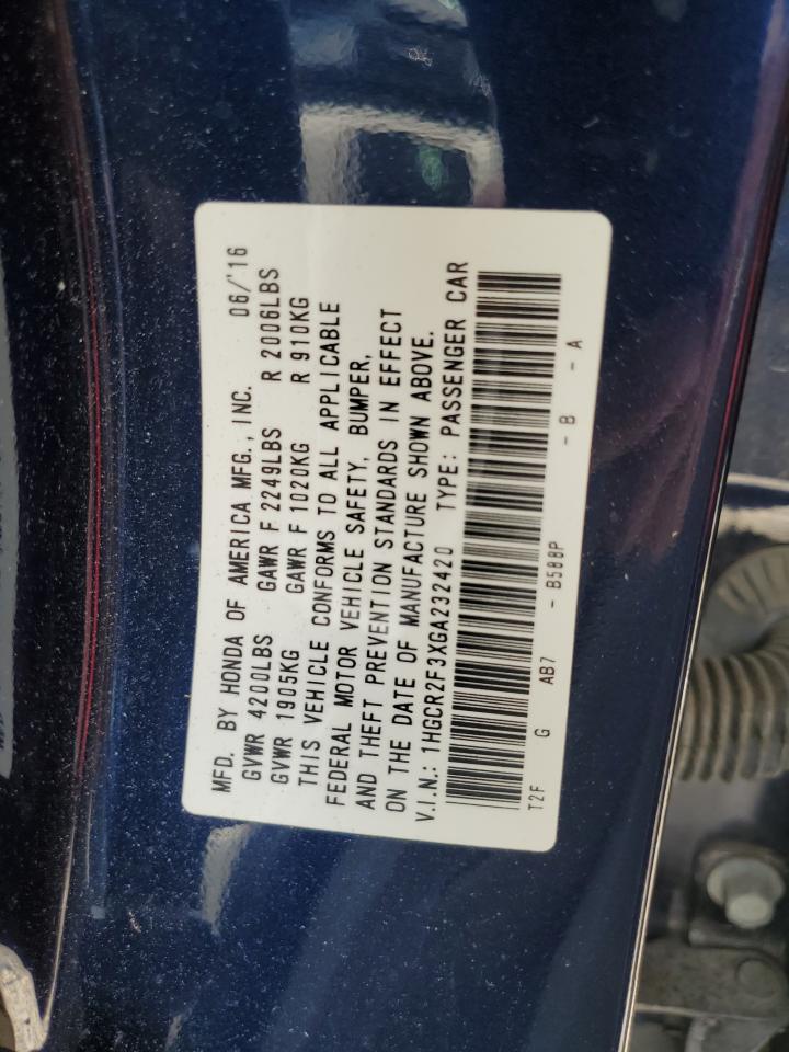 1HGCR2F3XGA232420 2016 HONDA ACCORD - Image 13