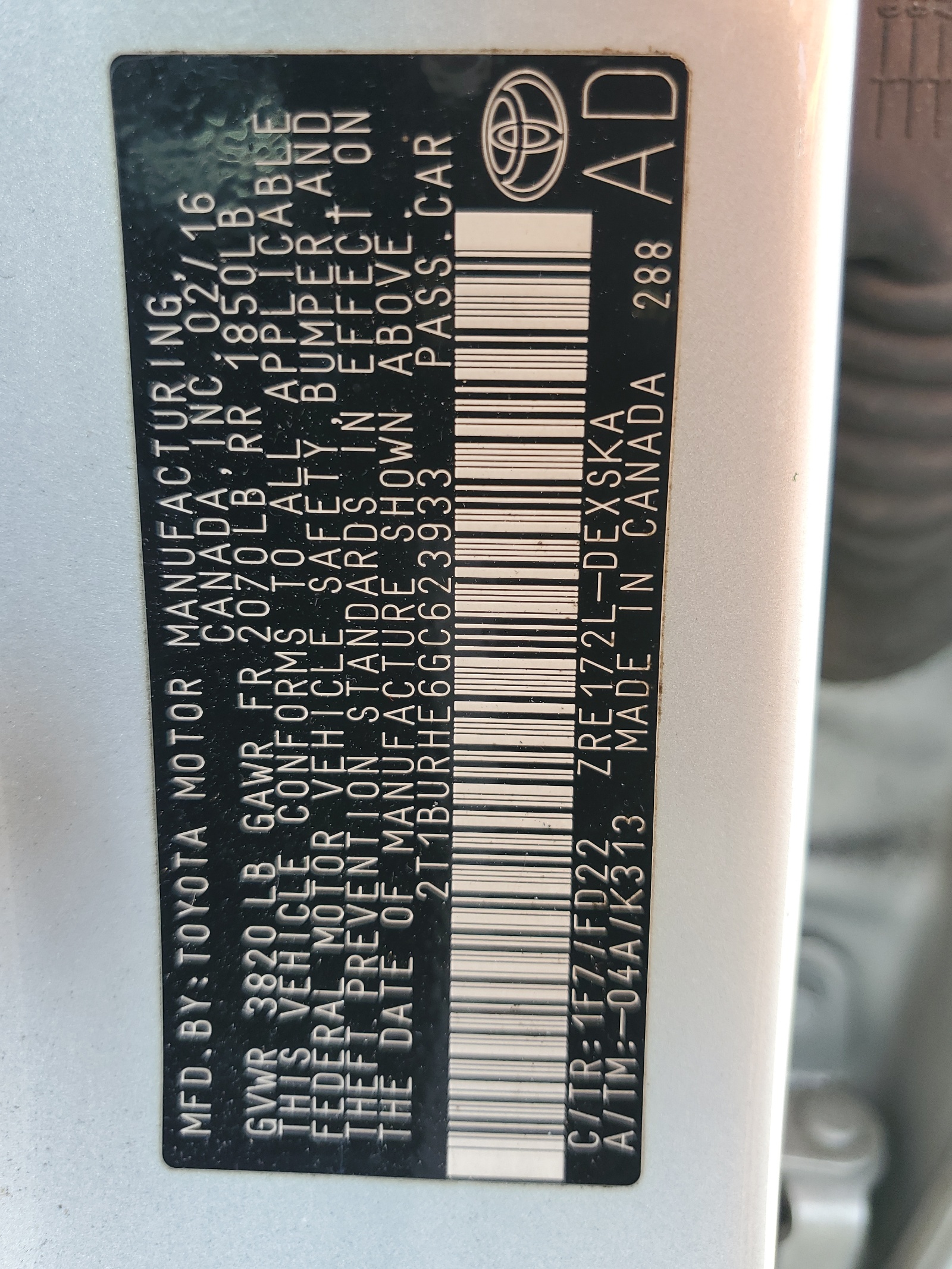 4T1BK1EBXDU010094 2013 Toyota Avalon Base