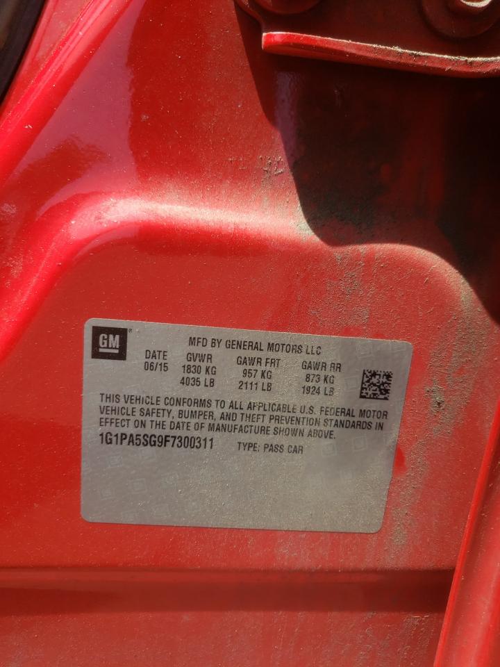 2013 Chevrolet Cruze Ls VIN: 1G1PA5SG9F7300311 Lot: 58957164