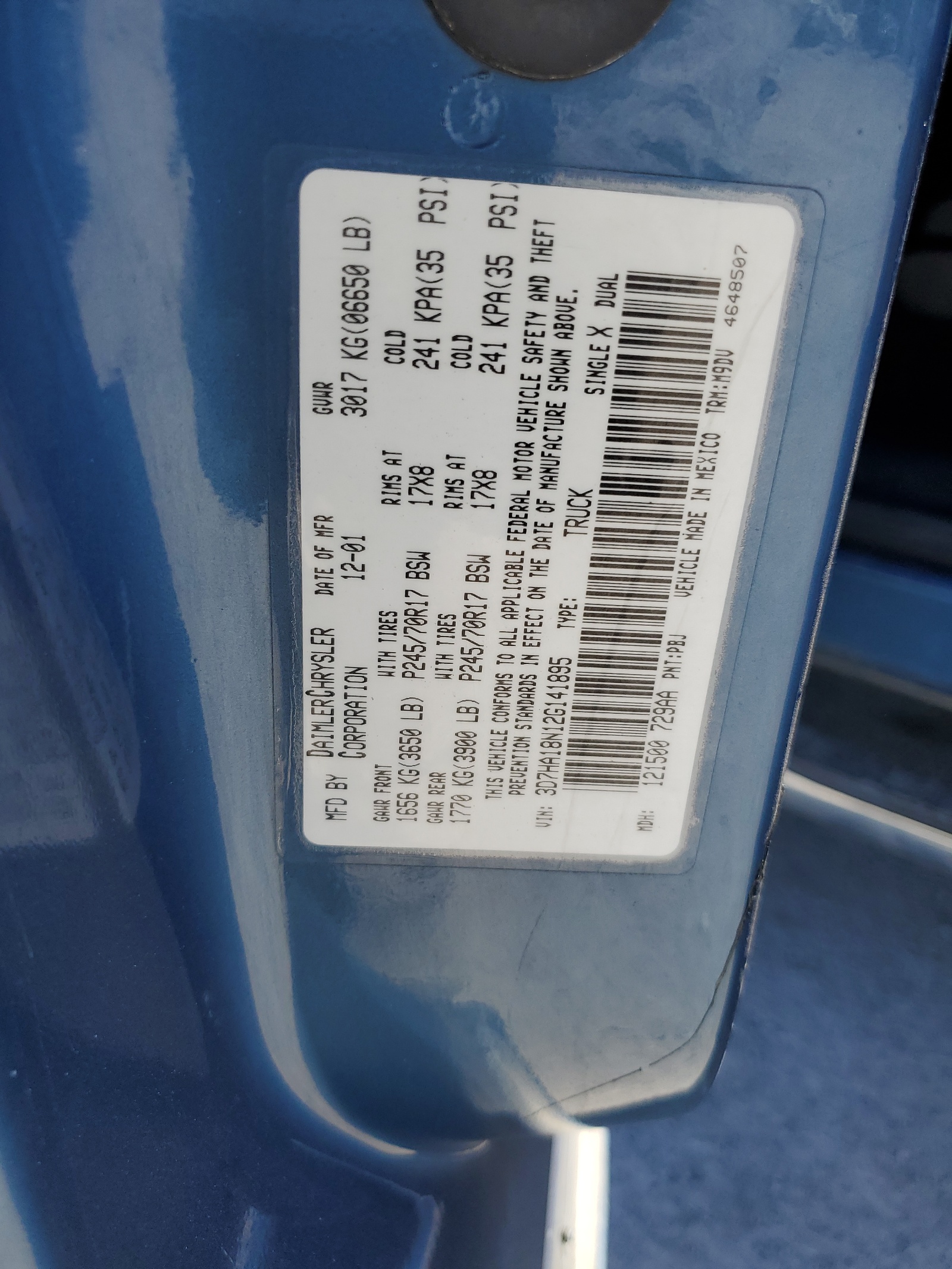 3D7HA18N12G141895 2002 Dodge Ram 1500