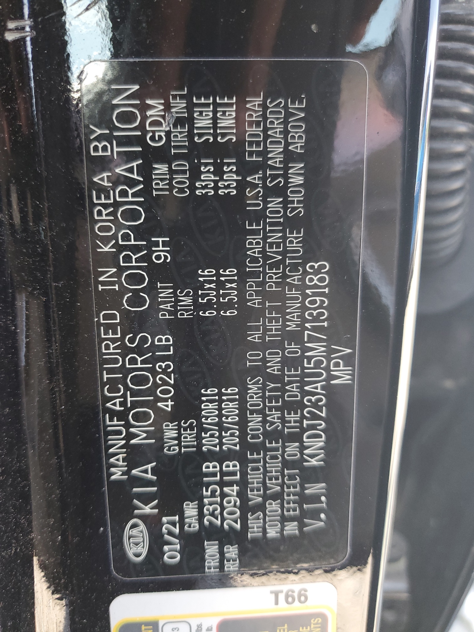 KNDJ23AU5M7139183 2021 Kia Soul Lx